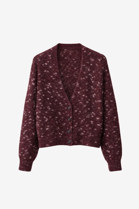 Fancy cardigan 26558 | Bordo