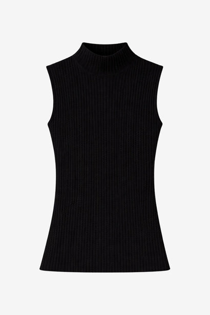 Gaby structure high neck top | Black
