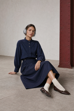 Angelika top technical jersey | Blue
