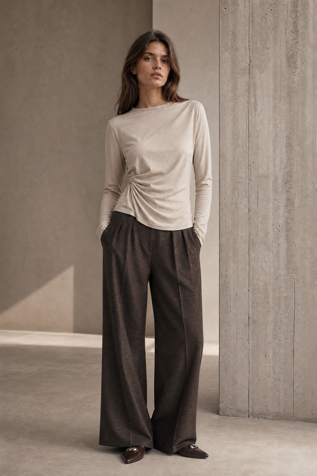 Ari cotton top | Beige