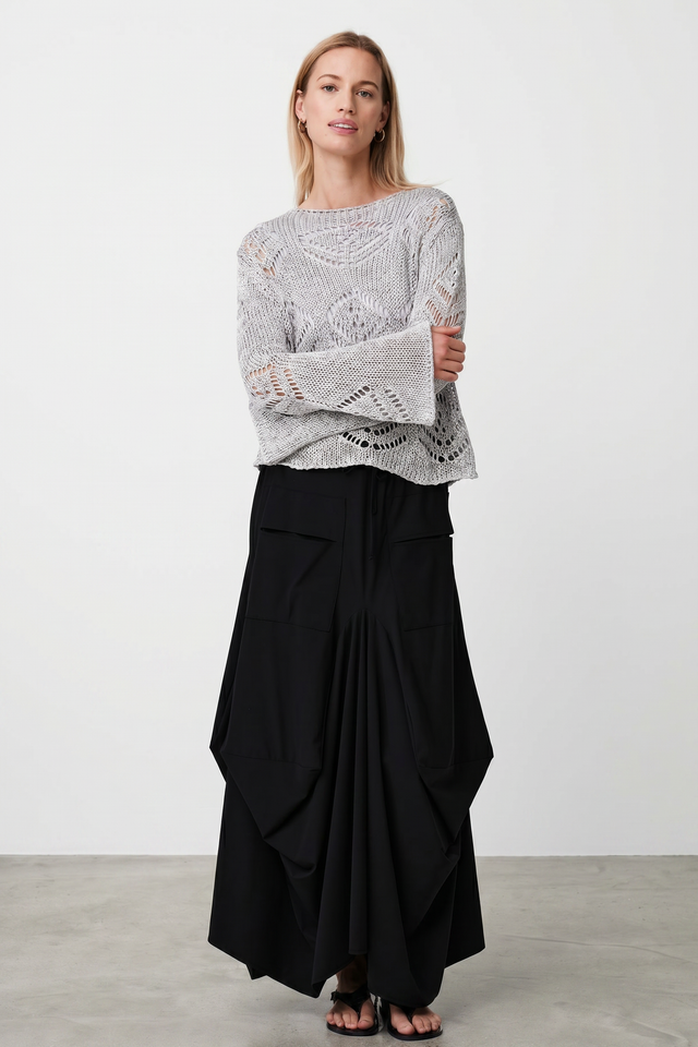 Nell skirt technical jersey | Black