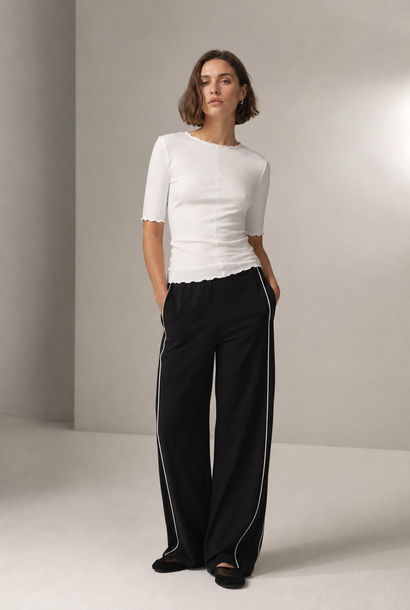 Jordan Top aus Stretch-Viskose | Weiß