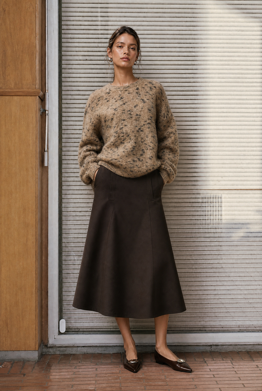 Merry punto Milano pocket skirt