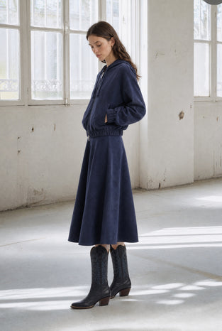 Golia jeans hoodie bomber | Blue