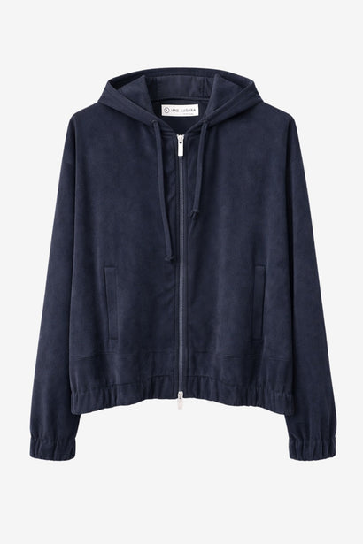 Golia jeans hoodie bomber | Blue