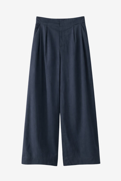 Harlow cotton fancy pants | Navy