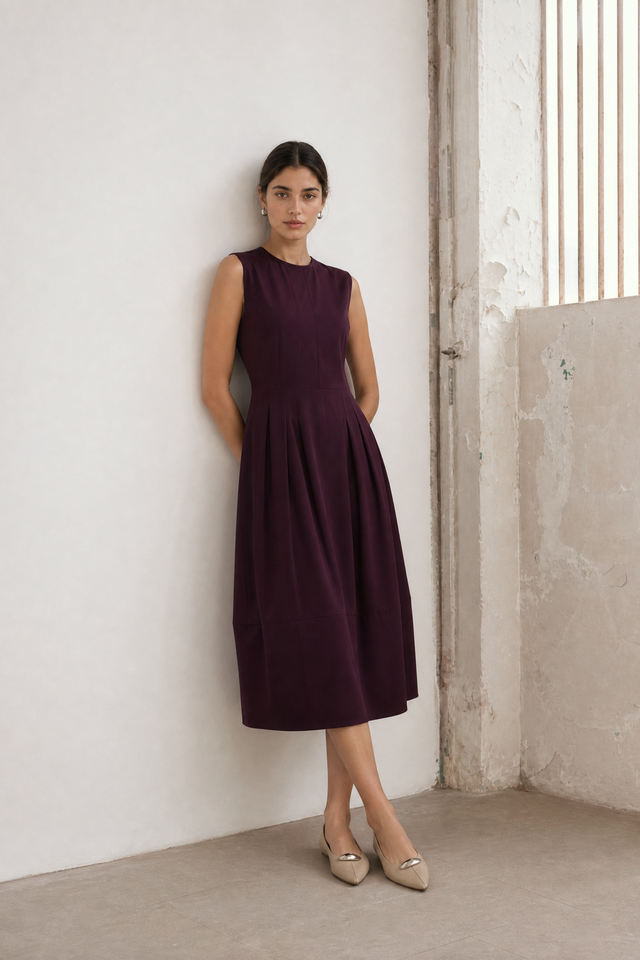 Heide dress technical jersey | Cherry