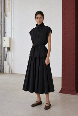 Heide skirt technical jersey | Black