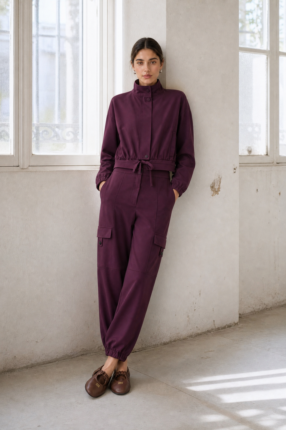 Jannes pants technical jersey | Cherry