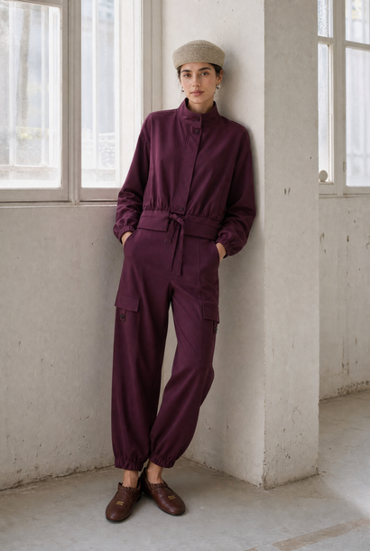 Ian jacket technical jersey | Cherry