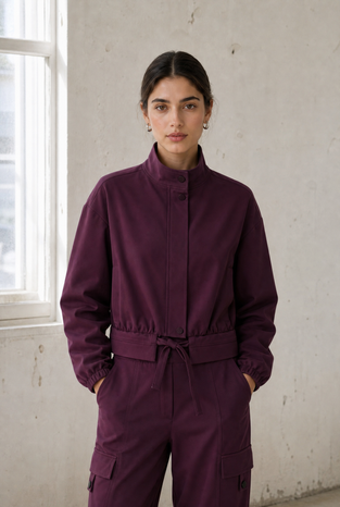 Ian jacket technical jersey | Cherry