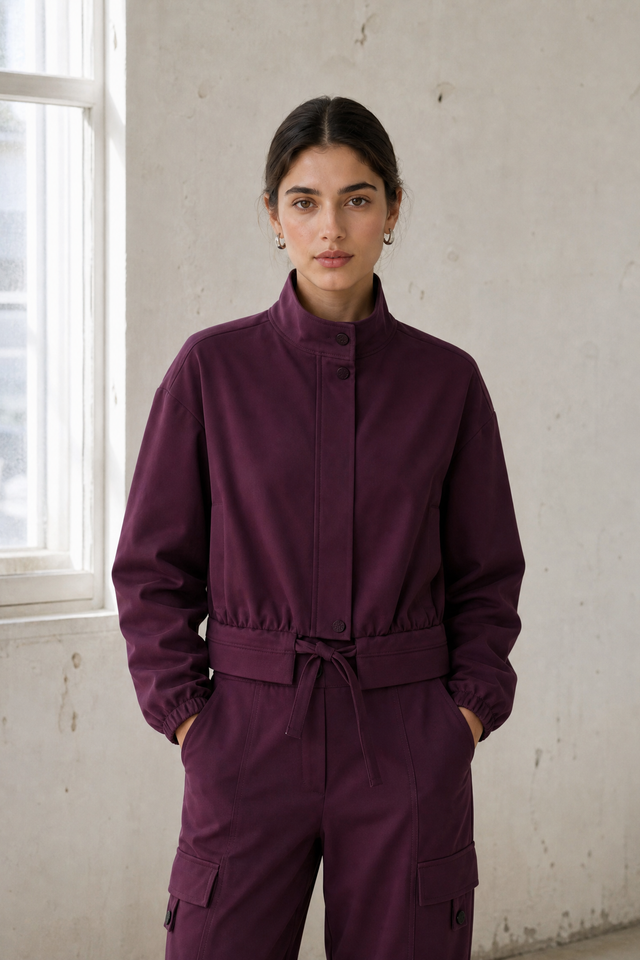 Ian jacket technical jersey | Cherry