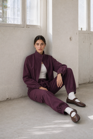 Ian jacket technical jersey | Cherry