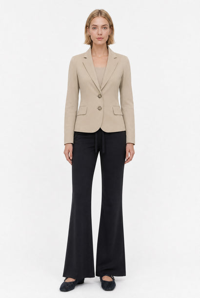 Atina Blazer Technical Jersey | Sand