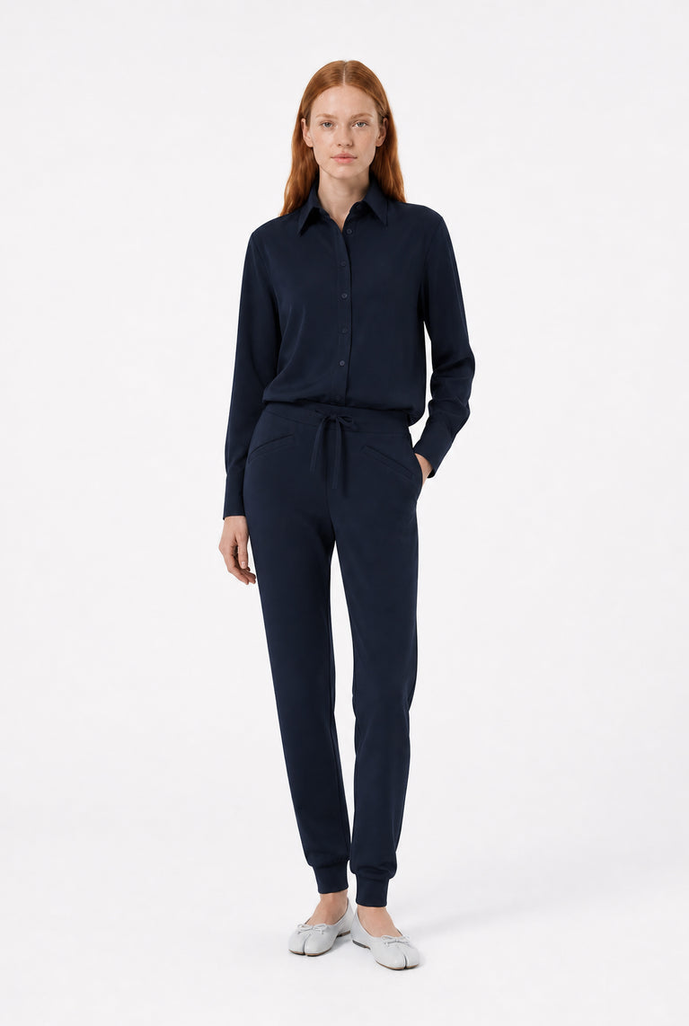 Ivona Bluse technical jersey | Blue