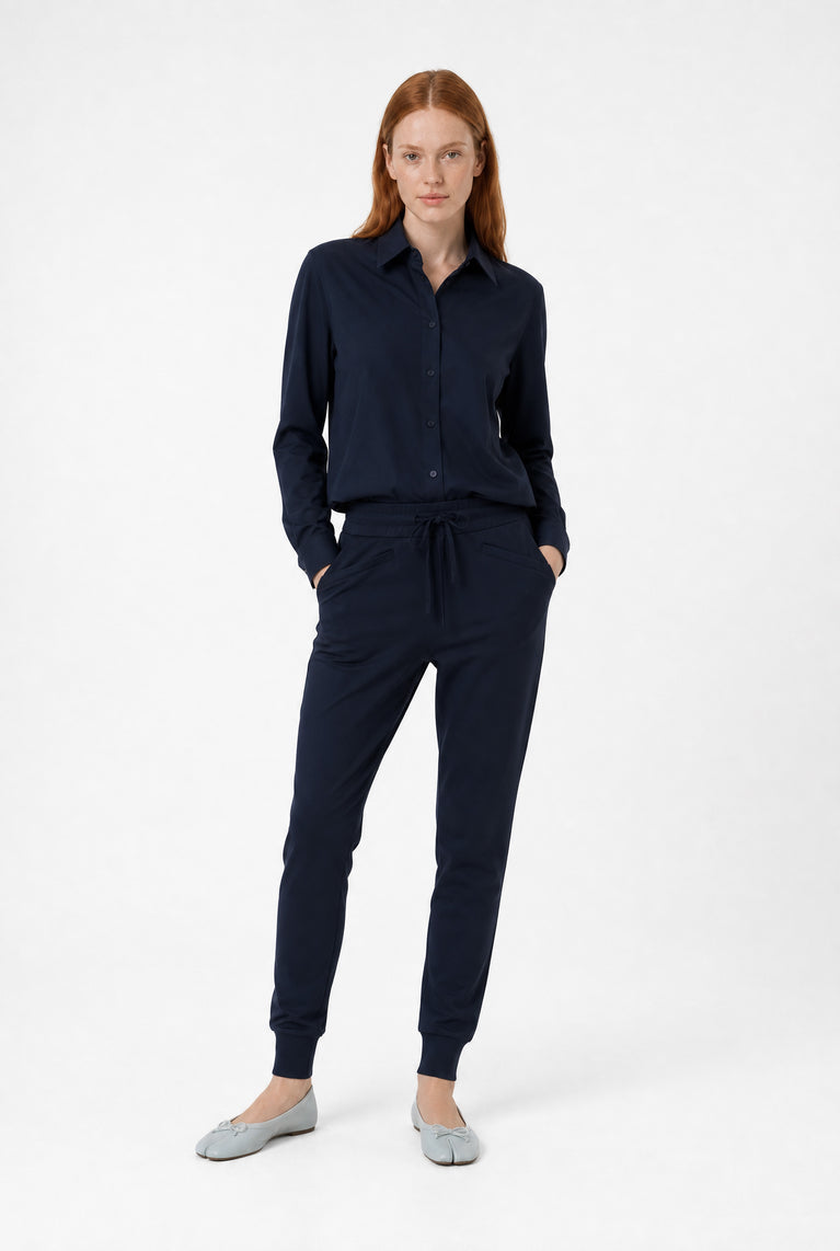 Ivona Bluse technical jersey | Blue