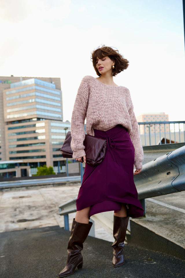 Tine skirt technical jersey | Cherry