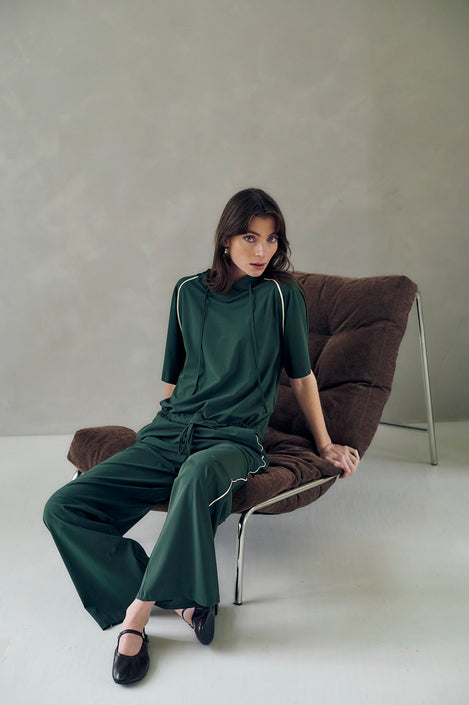 Gia P top technical jersey | Army