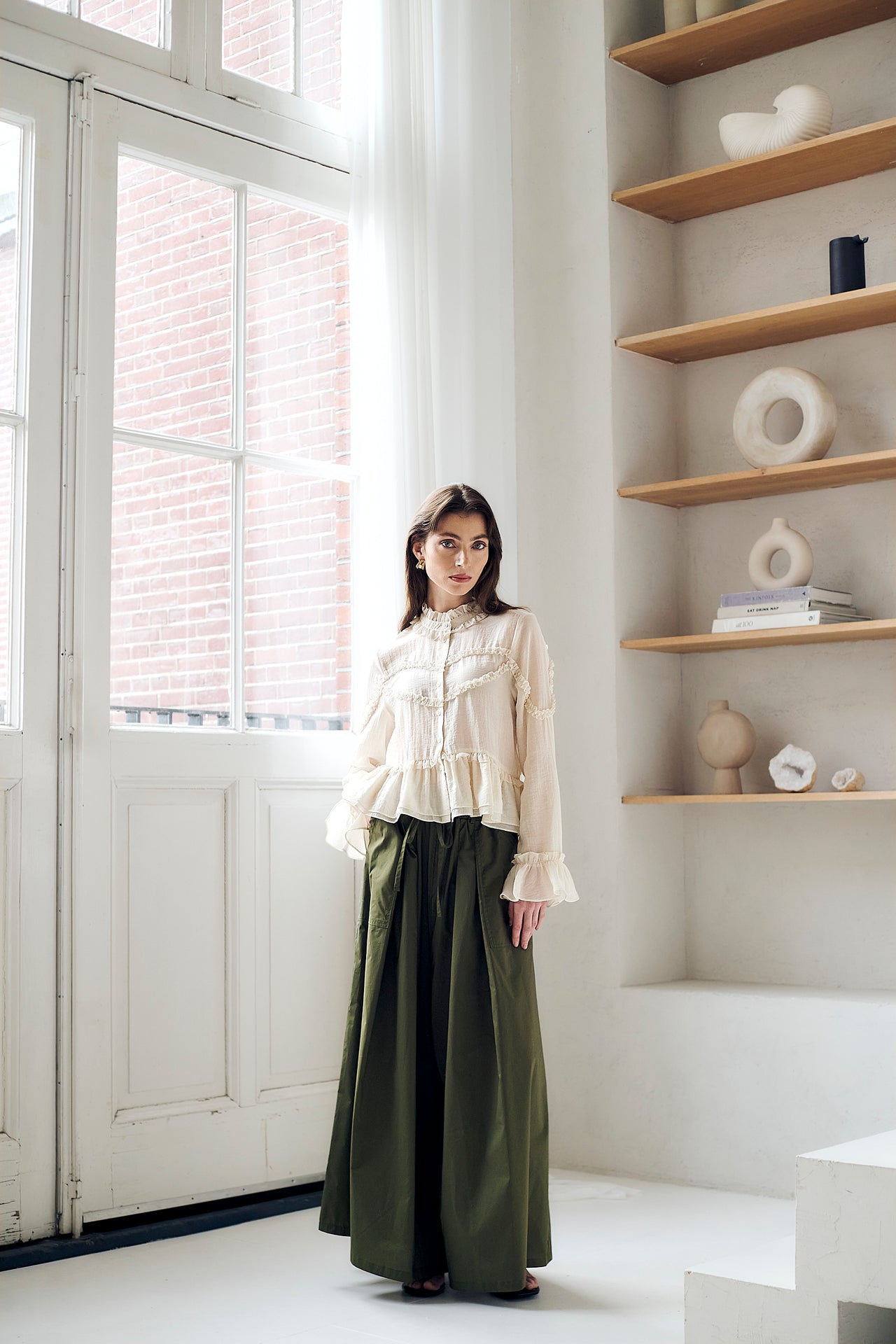 Rapa cotton pants | Army