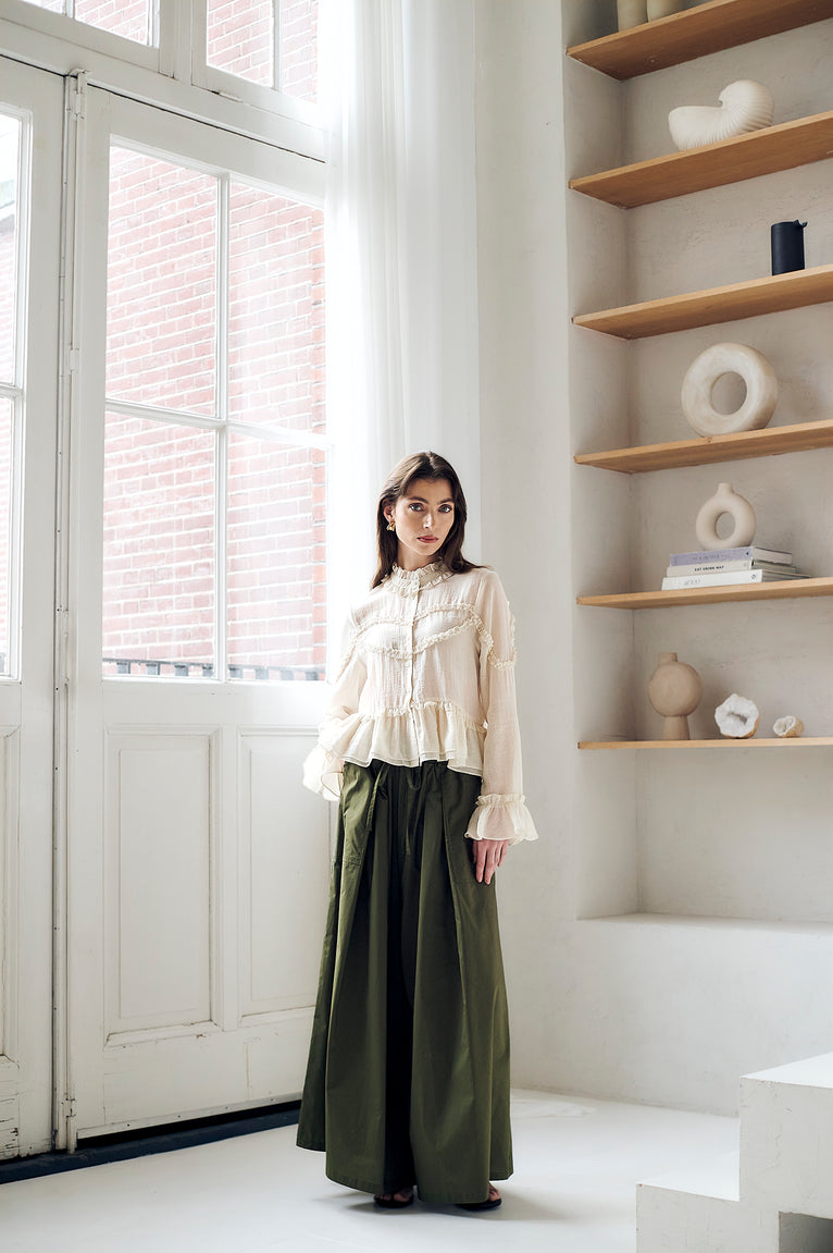 Rapa cotton pants | Army