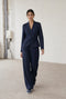 Jade fitted Viskose blazer | Dark Blue