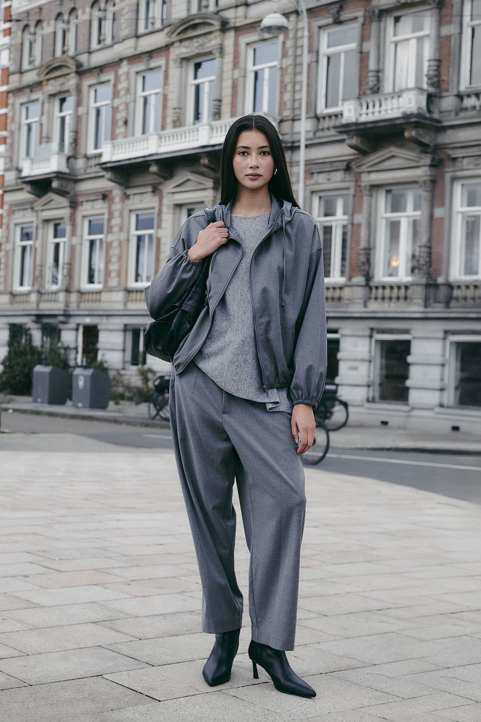 Misi viscose jacket | Dark Grey