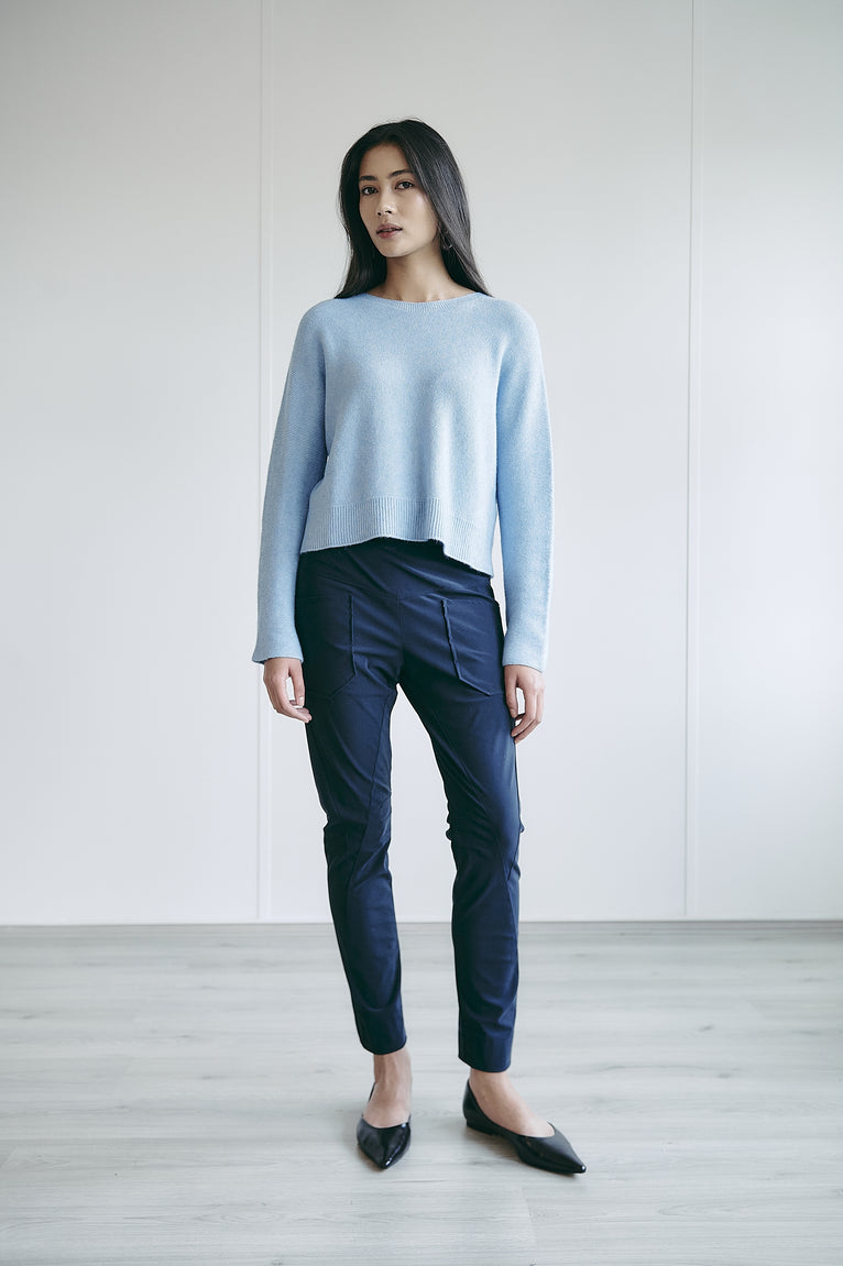 Doris pants brush tech jersey | Blue