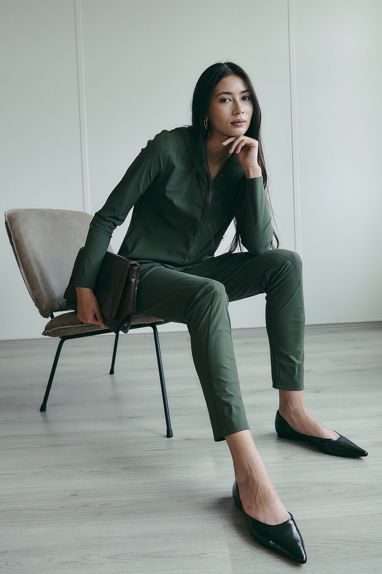 John strech technical jersey pants | Army