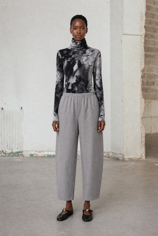 Viscose barel Pants | Grey