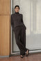 Evo wide-leg technical jersey broek | Chocolate