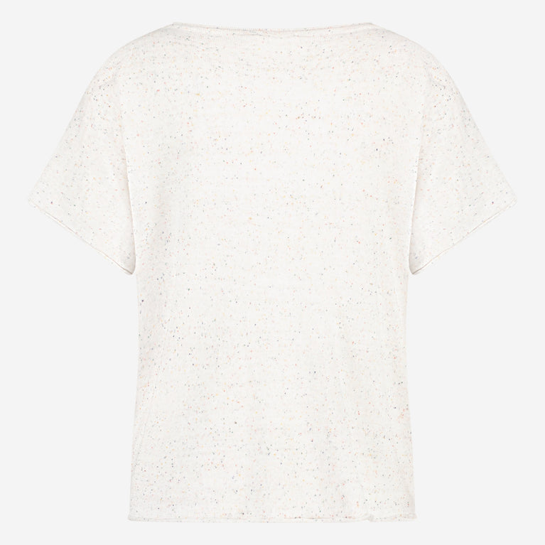 Clay PU top | White Melange