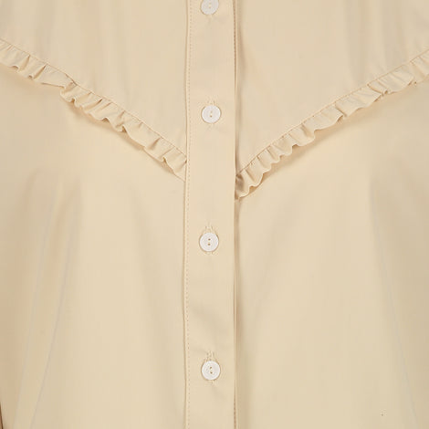 Dela Blouse Technical Jersey | Beige