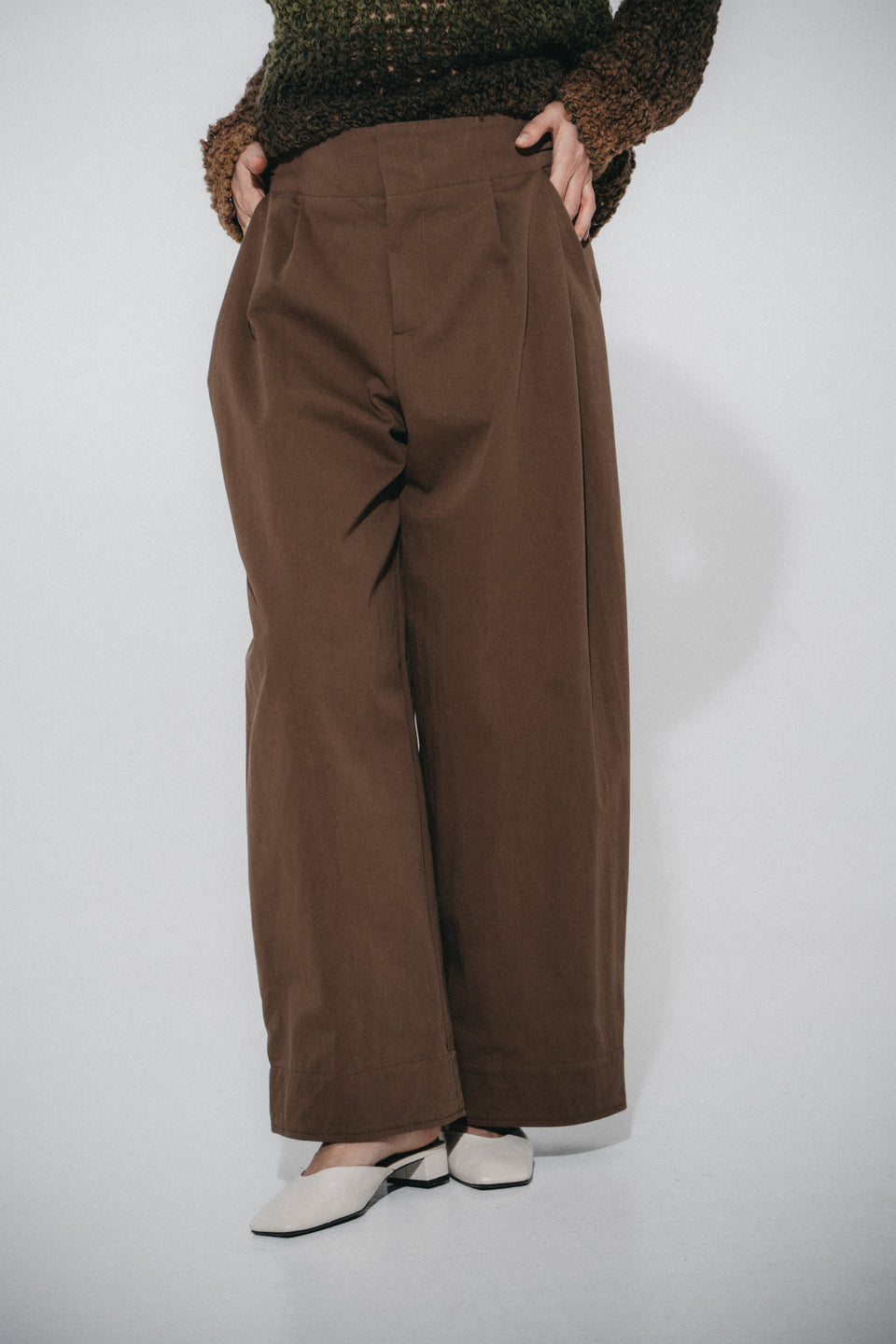 Harlow Katoen fancy Broek | Brown