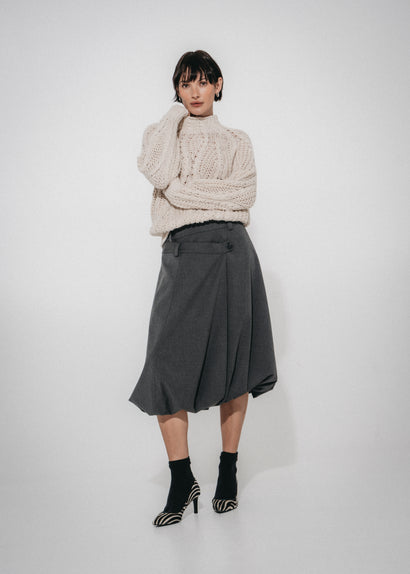 Maglione invernale morbido 3094 | Écru
