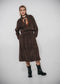 Pia suede effect bomber Jacke | Dark Brown
