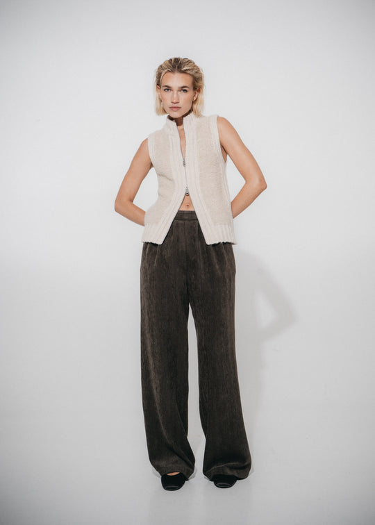 Pierangelo chevron wide-leg pants