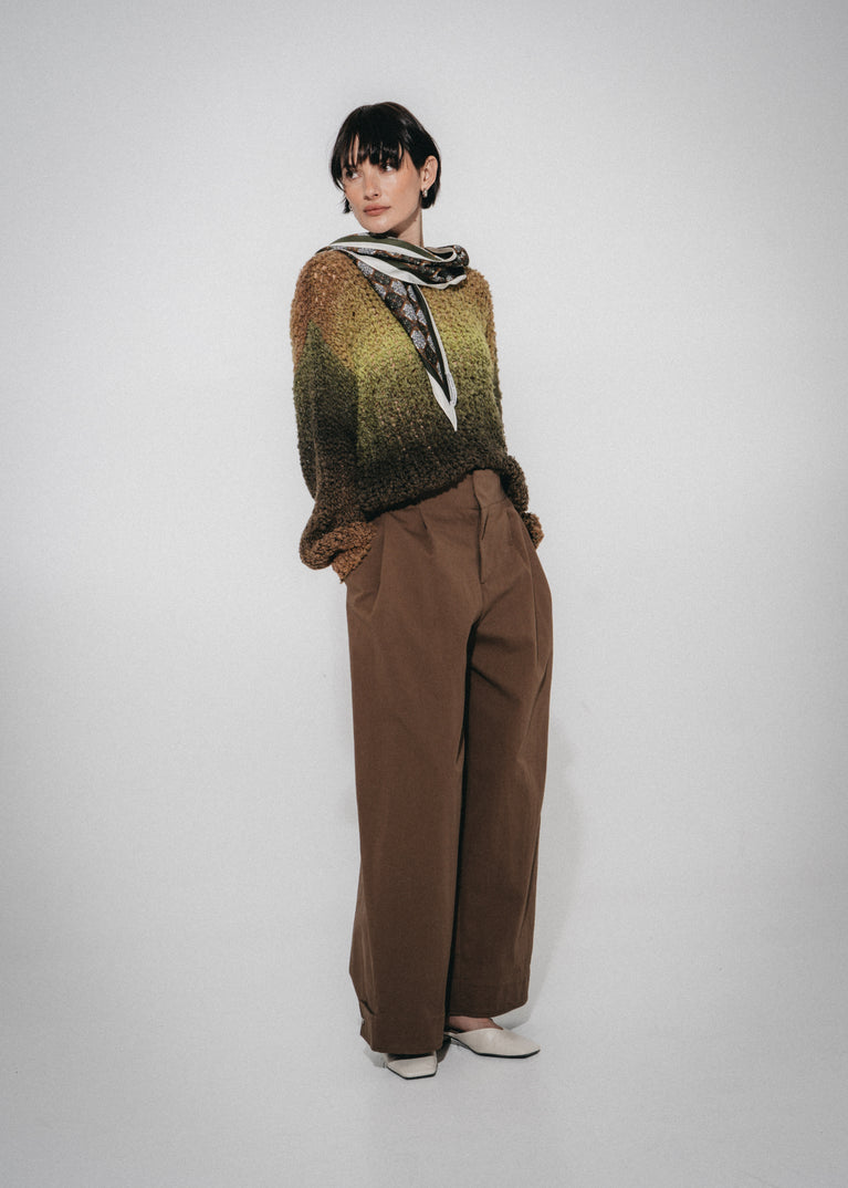 Harlow cotton fancy pants | Brown