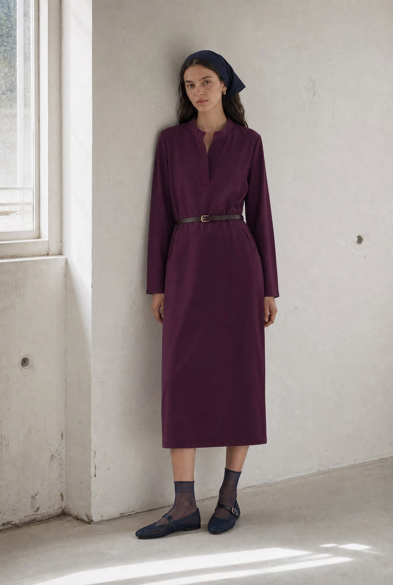 Lalla jurk technical jersey | Cherry