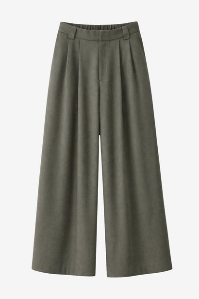Pantalon large Lean | Vert chiné