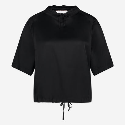 Gia stretch viscose top | Black
