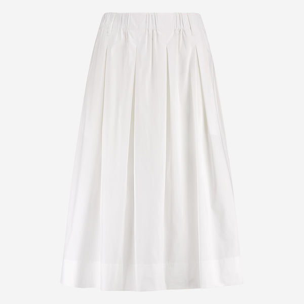 Timy poplin skirt | White