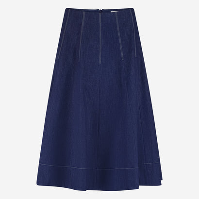 Mishele denim skirt | Blue denim