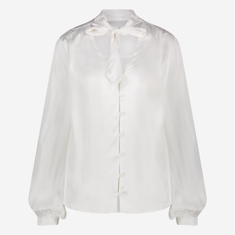 Anija rayon viscose blouse | White