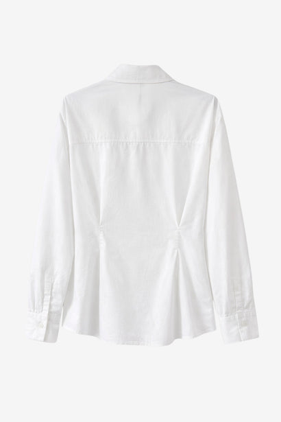 Maele poplin blouse | White