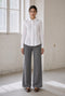Viscose wide-leg broek | Grey