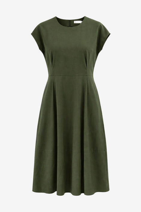 Melva dress technical jersey | Army