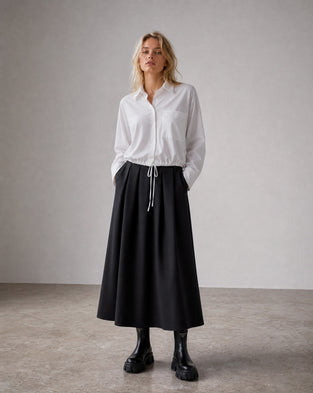 Mercedes skirt technical jersey | Black