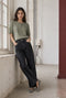 Moon Uni Strick Top | Green Melange