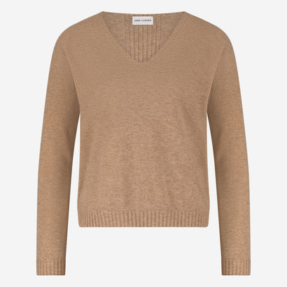 Naadloze pullover van viscose NB186 | Beige