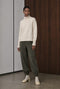 Viscose Naadloos Geverfd pullover NB2275 | Ecru